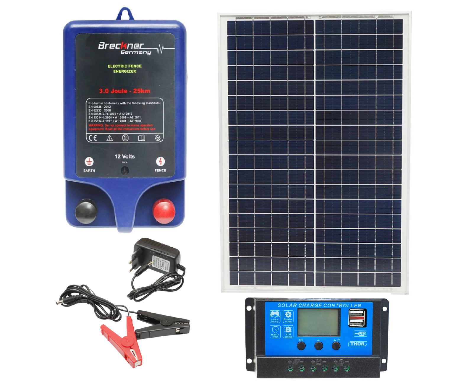 Aparat 3J cu regulator și panou solar 30W